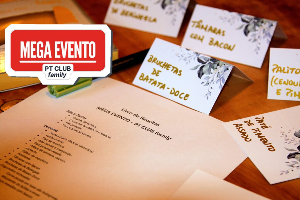 Menú com receitas anti-inflamatórias.